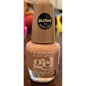 LA Colors Color Craze Gel Glows Nail Polish -13ml 0.44oz-  #337 Awe NEW